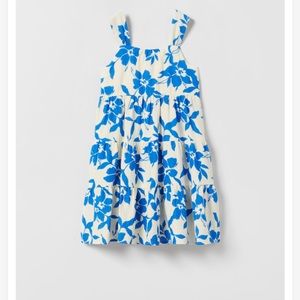 NWOT Zara Kids Pleated Floral Dress